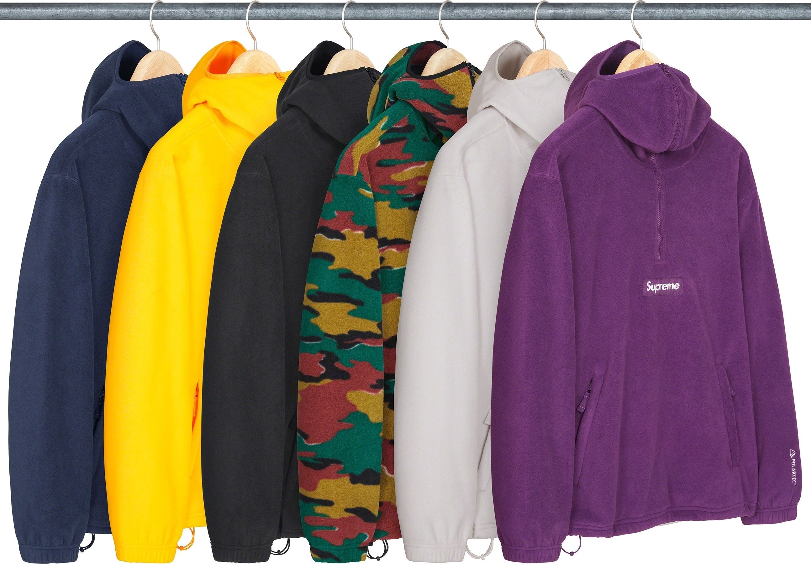 Polartec® Facemask Half Zip Hooded Sweatshirt